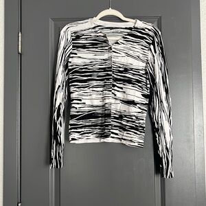 Diane Von Furstenberg Black and White Cardigan
